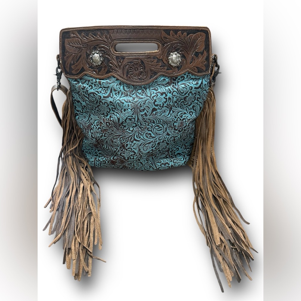 Myra large handbag Blue Vine